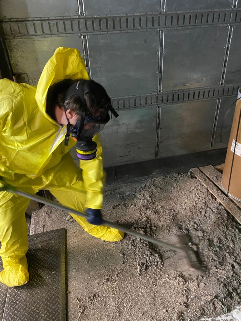 hazardous waste disposal, non-hazardous waste disposal, cleaning up glue spills, emergency response to hazardous spills, 