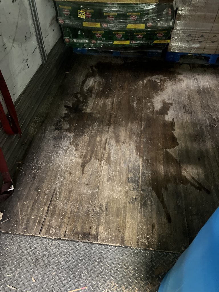 warehouse dock chemical spill