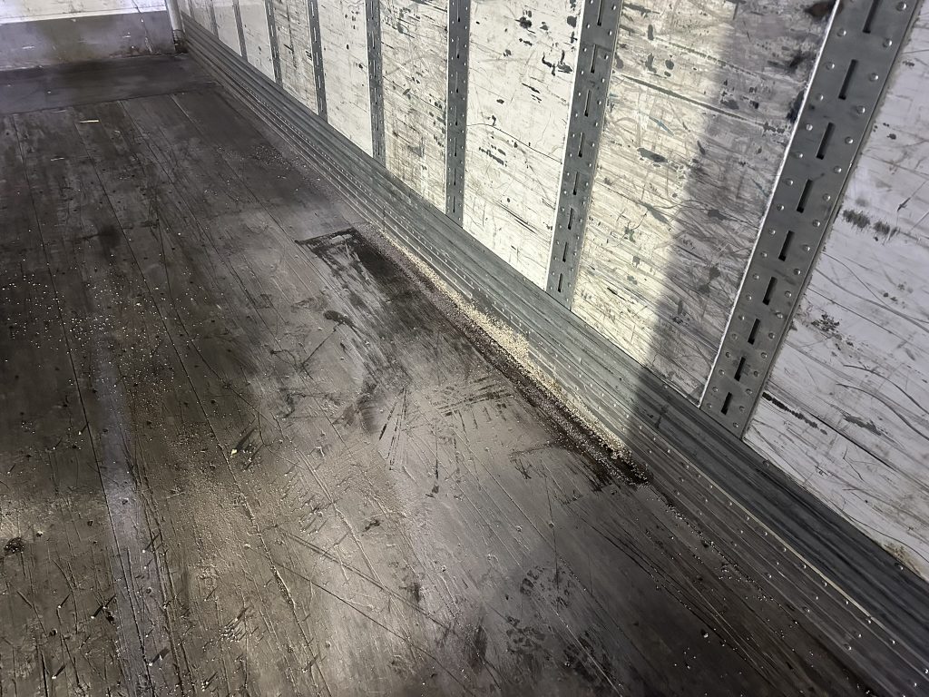 chemical leak inside trailer