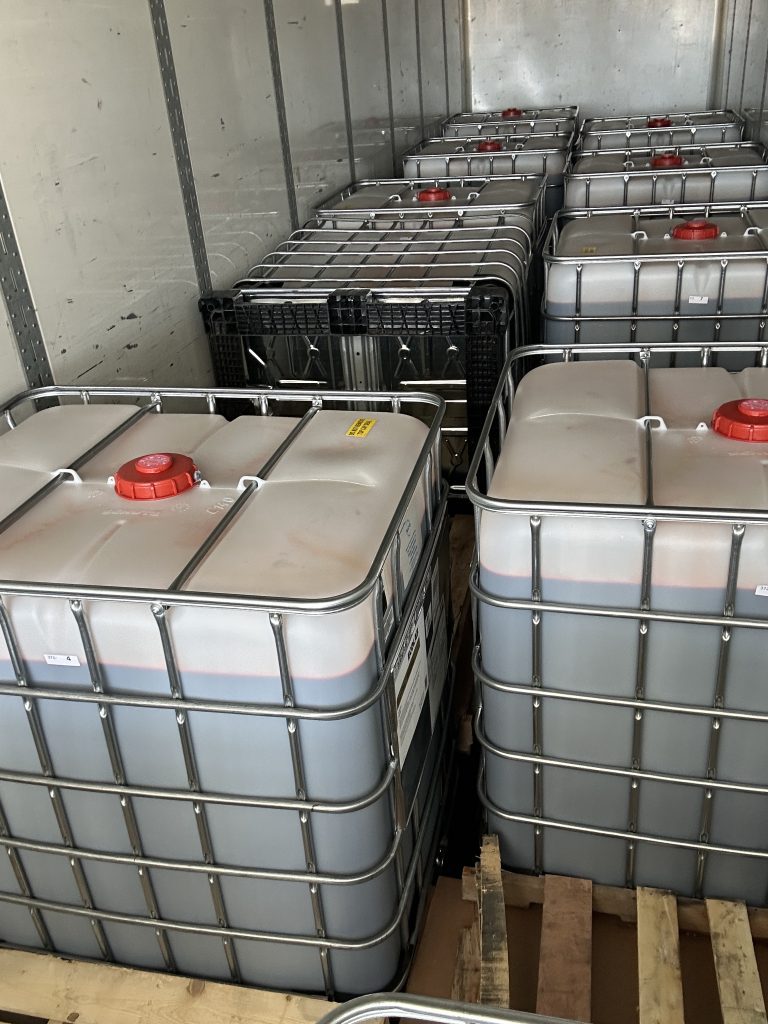 Freight damaged in transport creating a leak