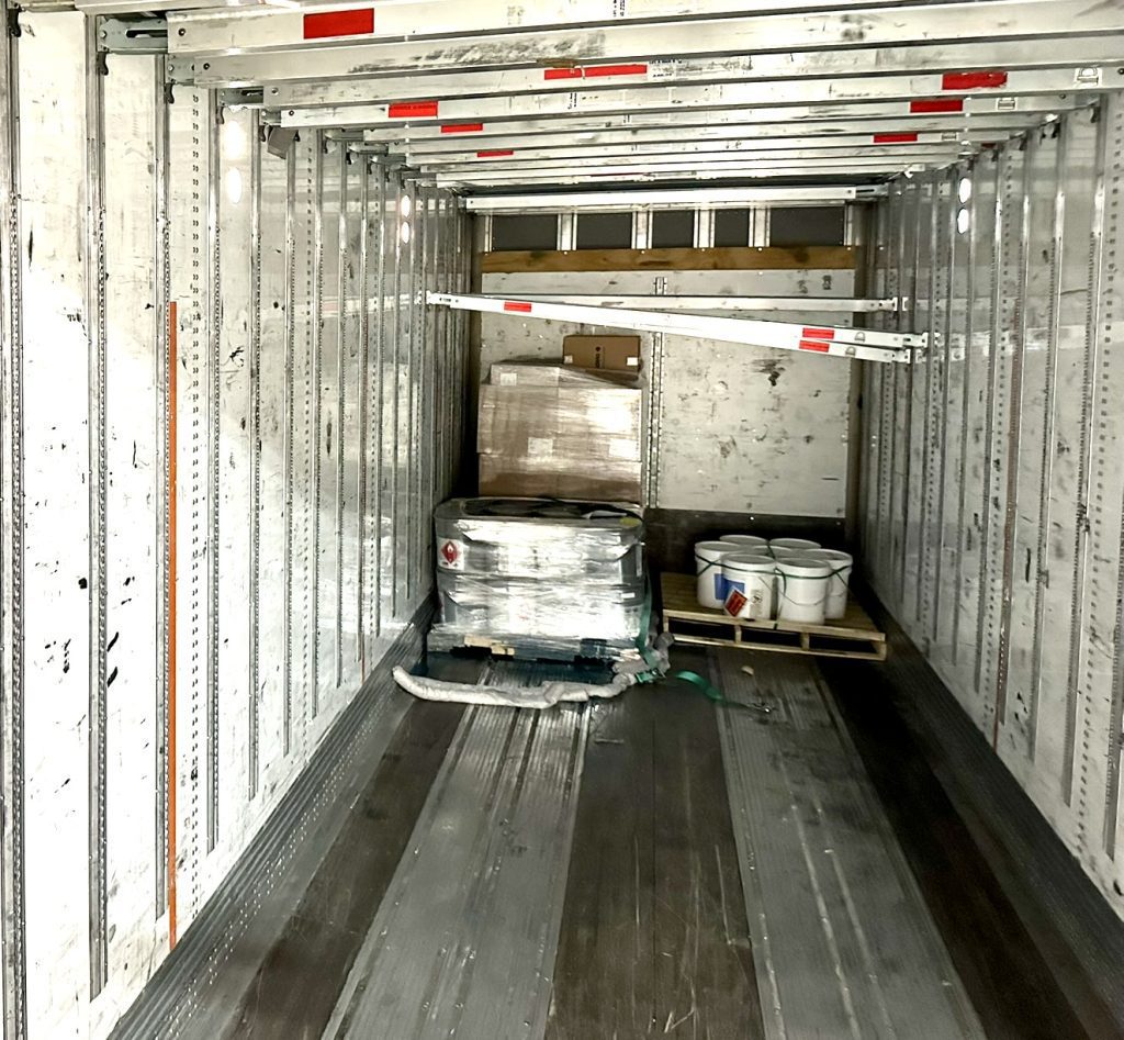 loading dock spill cleanup